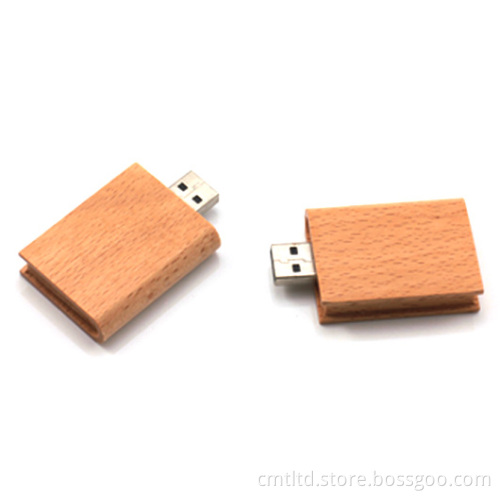 Book Wood Custom USB Flash Drive Book Shape (CMT-WD006)